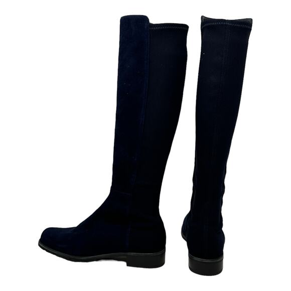 Stuart Weitzman blue leather 5050 knee length boots size 7M - Picture 16 of 16